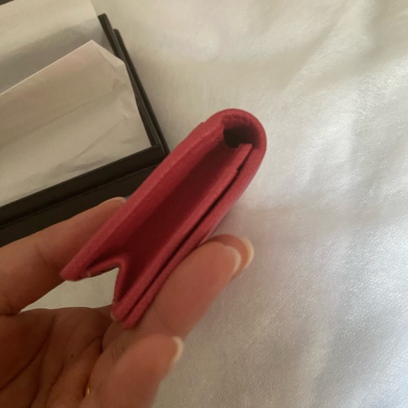 Prada Saffiano Leather Card Holder in Fiery Red - Picture 11 of 11